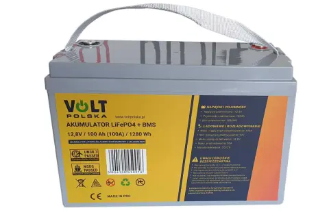 Akumulator litowo-żelazowo-fosforanowy (LiFePO4) z BMS, 12,8V/100Ah. Poznaj różne rodzaje akumulatorów i ich parametry.