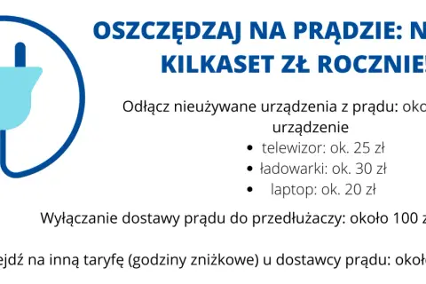 Oszczędzaj na prądzie! Odłączaj urządzenia, wyłączaj przedłużacze i wybieraj tańsze taryfy, by zyskać nawet kilkaset złotych rocznie.