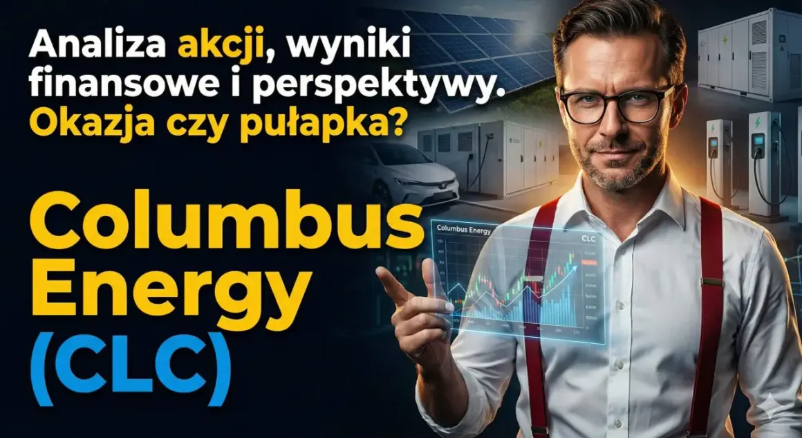 Analiza akcji Columbus Energy (CLC): wyniki finansowe, perspektywy, okazja czy pułapka? Mężczyzna analizuje wykresy.