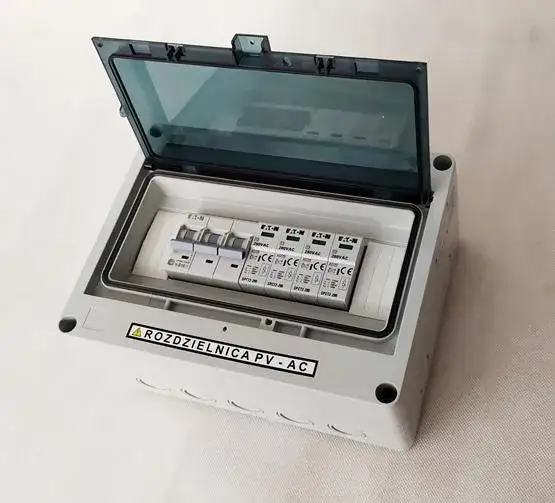 rozdzielnica elektryczna z miejscem na fotowoltaikę